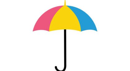 A funny looking umbrella