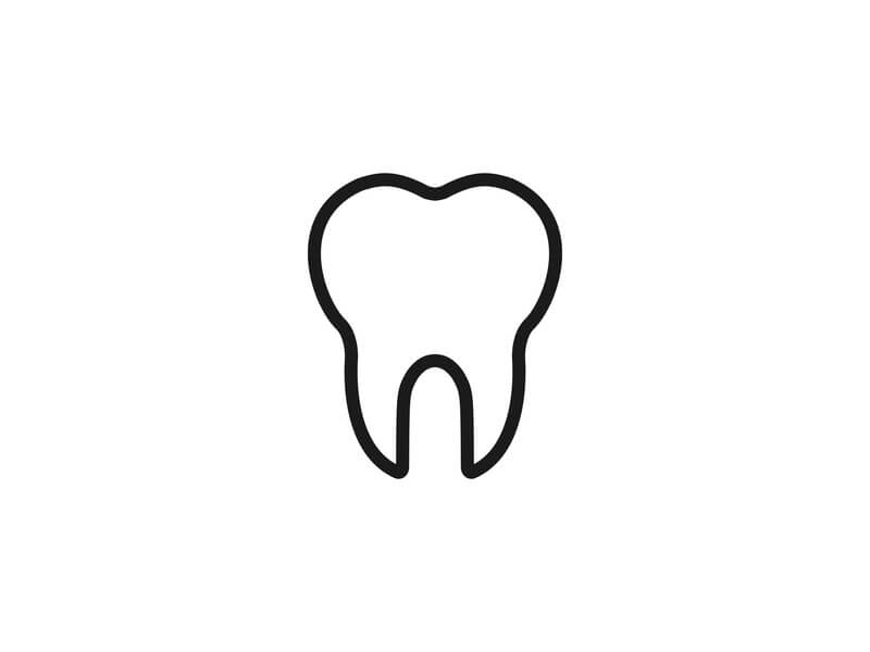 A tooth illustration to help people think of tooth puns and jokes